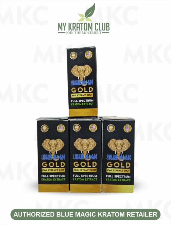 Blue Magic Kratom Gold Extract Shot 10ML (Full Spectrum)