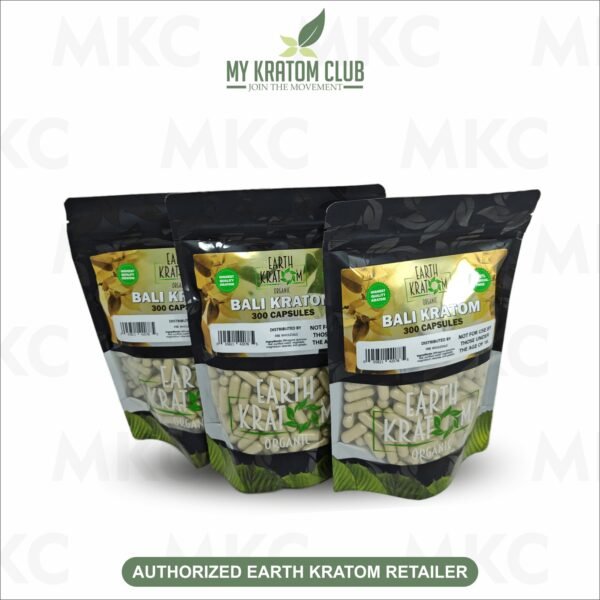 Earth Kratom Organic Bali Kratom Capsules