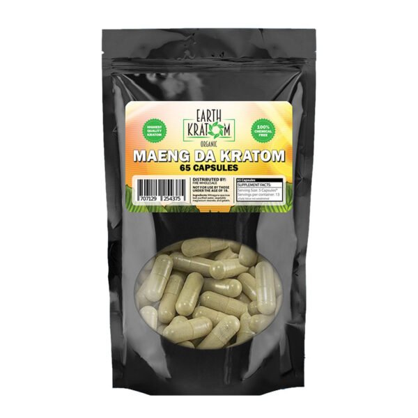 Earth Kratom Green Maeng Da Kratom Capsules