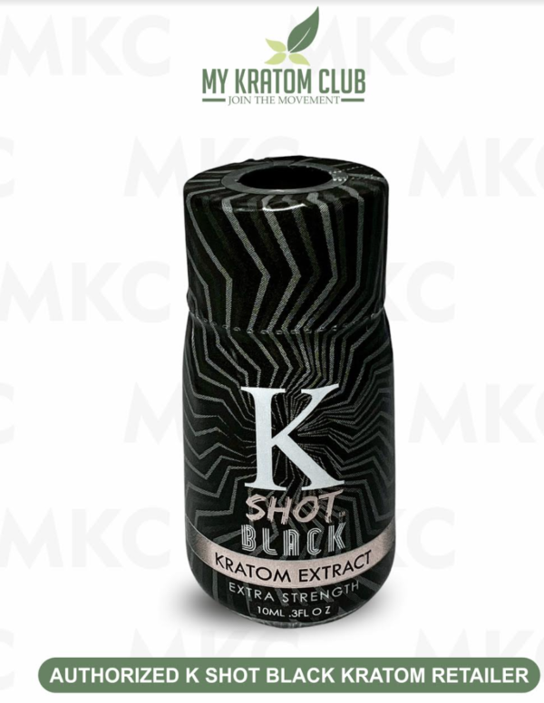 K Shot Kratom Black Liquid Extract Shot (Extra Strength)