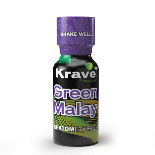 Krave Green Malay Kratom Extract Shot