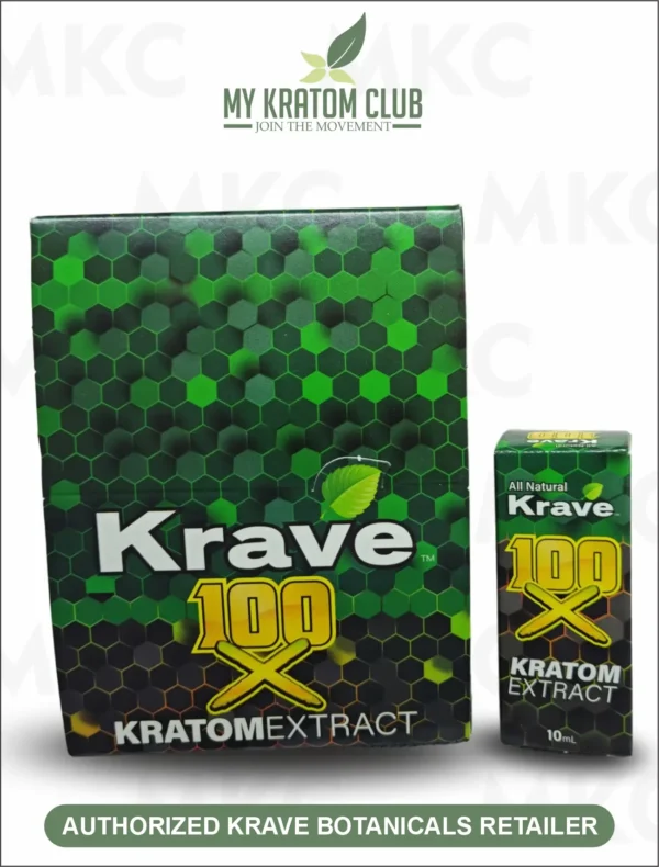 Krave 100X Kratom Extract Shot 10 ML