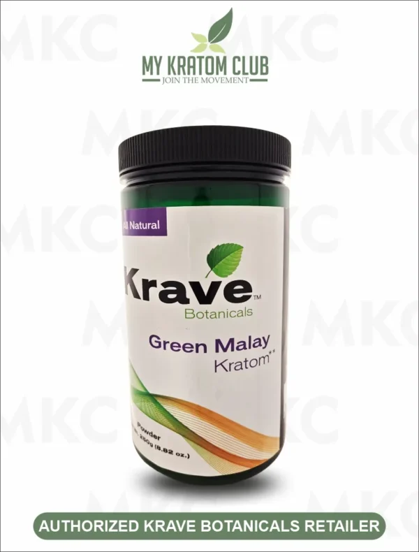 Krave Green Malay Kratom Powder (3 Sizes)