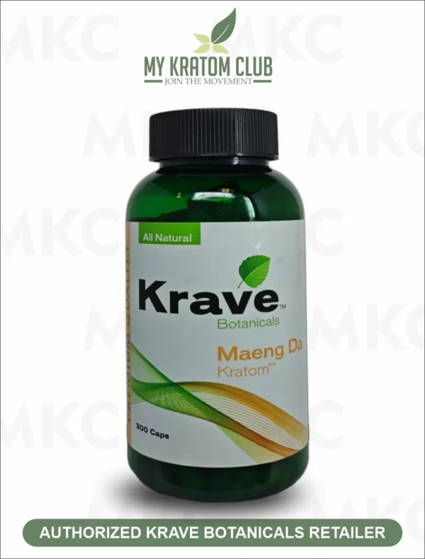 Krave Kratom Maeng Da Capsules | Ultimate Pain Relief & Energy Boost