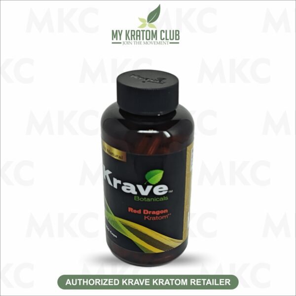 Krave Red Dragon Kratom 300 Capsules