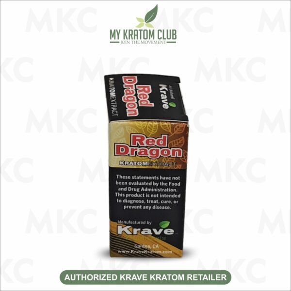 Krave Red Dragon Liquid Kratom Extract Shot – 10ml - Image 2