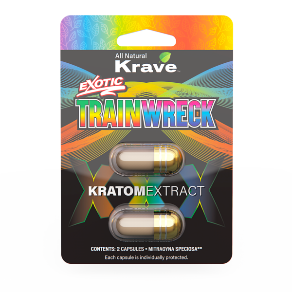 Krave Kratom Extract Capsules 2 Count – Multiple Strains Available