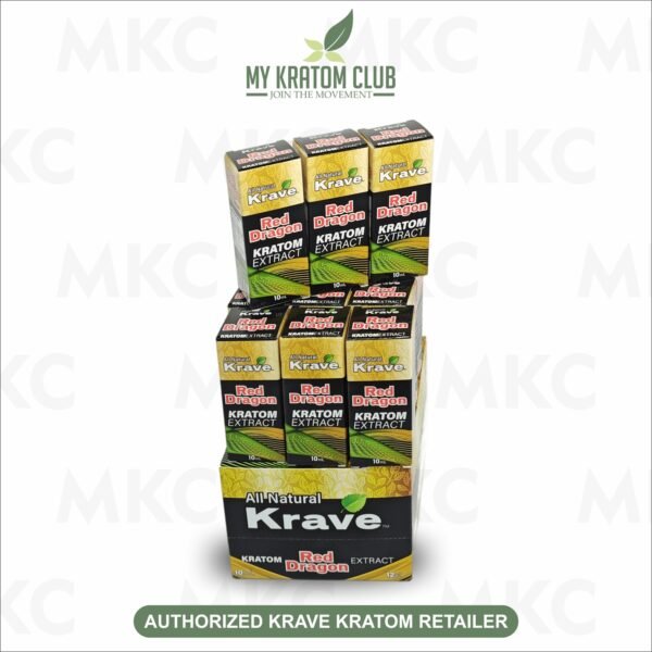 Krave Red Dragon Liquid Kratom Extract Shot – 10ml - Image 4