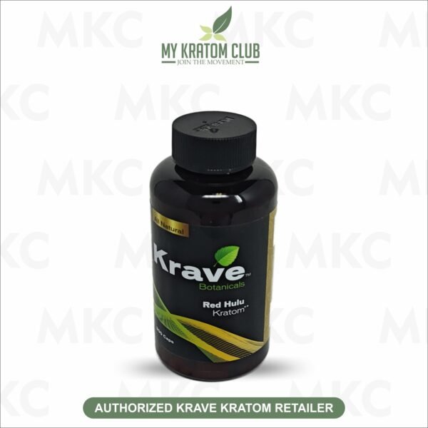 Red Hulu Krave Kratom Capsules