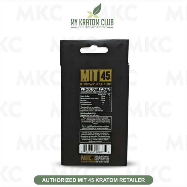 MIT 45 Extract Black Label Capsules (6 Capsule Pack) - Image 2