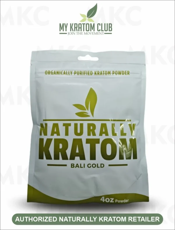 Naturally Bali Gold Kratom Powder 4 OZ