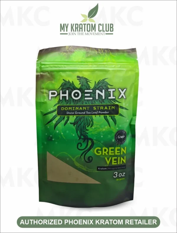 Phoenix Green Vein Kratom Powder 3 oz