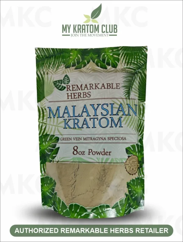 Remarkable Herbs Malaysian Kratom Powder (3 Sizes)